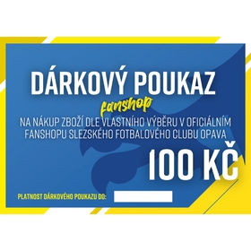 Dárkový poukaz v hodnotě 100 Kč