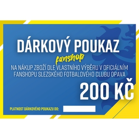 Dárkový poukaz v hodnotě 200 Kč