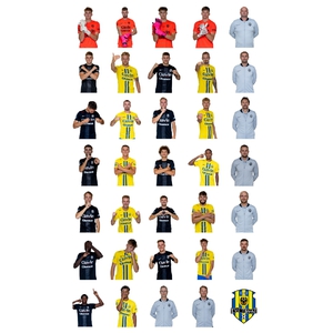 Nálepky A4 s hráči