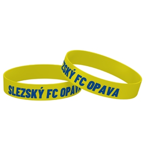 Silikonový náramek s nápisem Slezský FC Opava